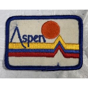 Vintage Aspen Ski Patch Colorado VTG 70's‎ 80's Retro Snow Vest Backpack Iron On
